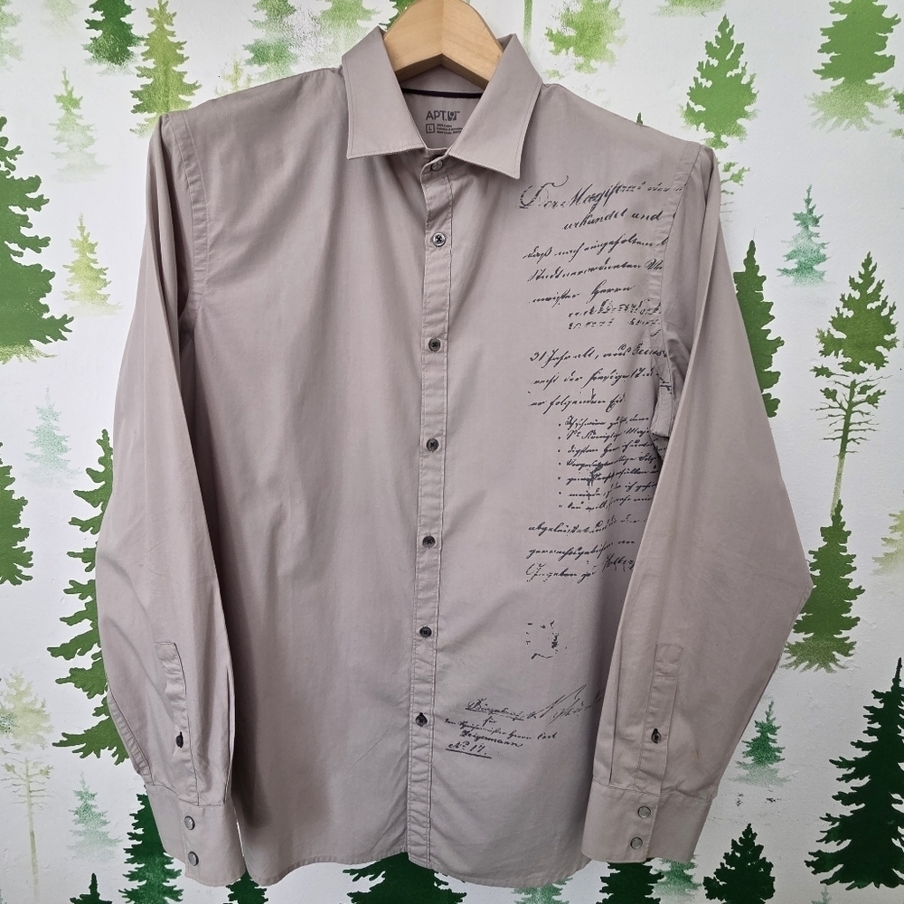Men's Gray Apt Script Shirt